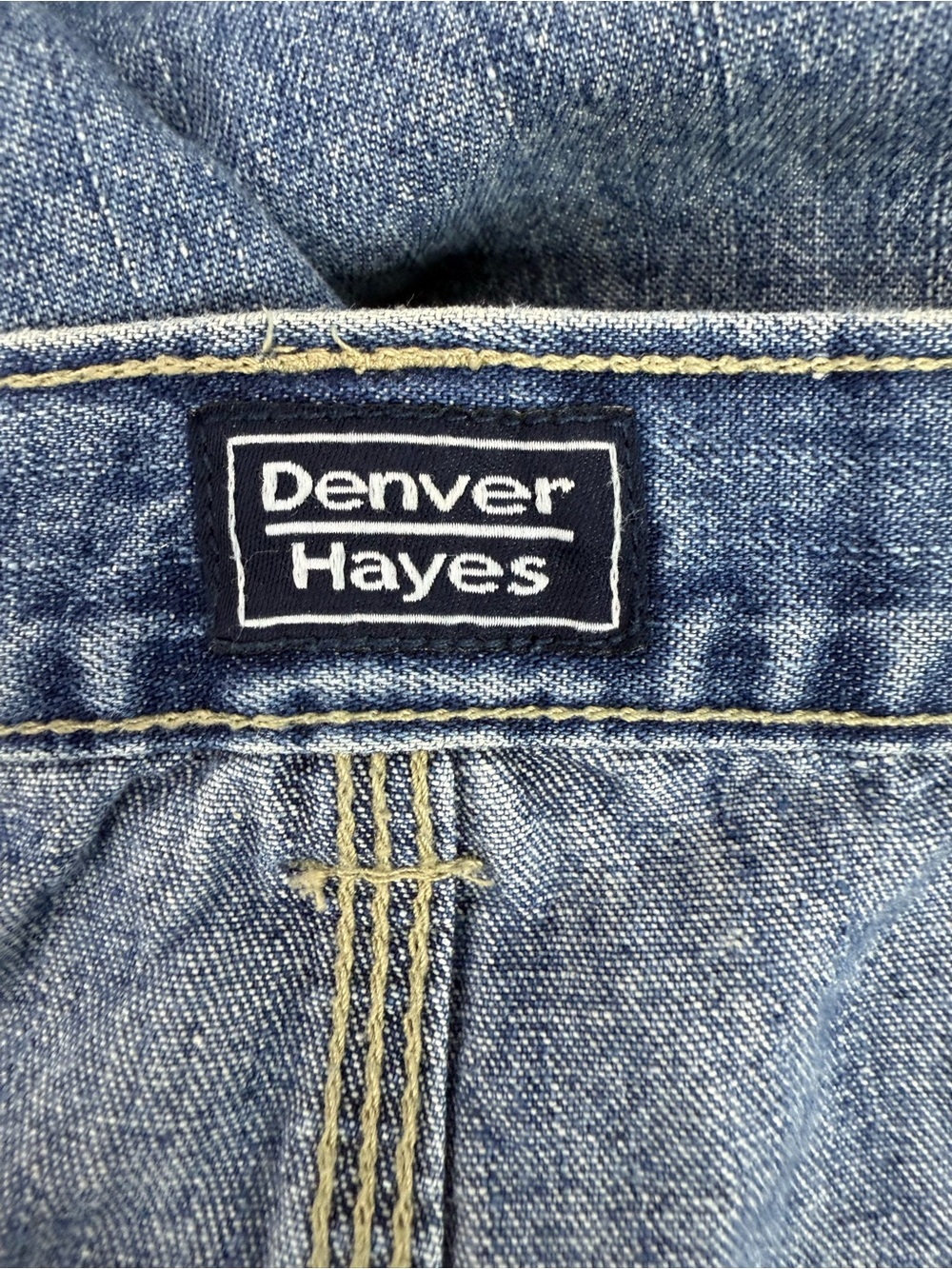 Denver Hayes shorts vintage retro  Light Blue Denim Shorts - Picture 6 of 9